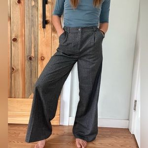 TREASURE & BOND plaid wideleg/flare trouser pant. Like-new. Size xs.